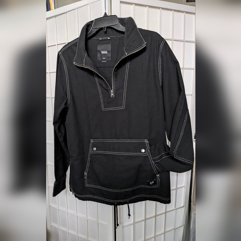VANS Black Zip Up Pullover Top - Men's Size Small